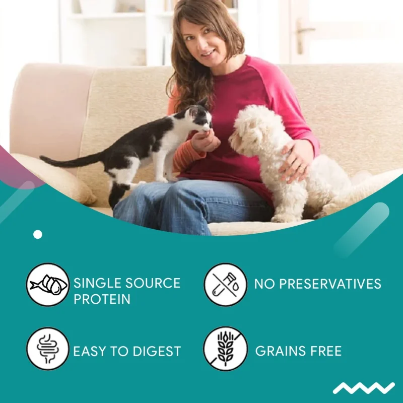 Freeze Dried Shrimp + Chicken & Sardine + Tuna Chunks Treat Combo for Cats and Kittens - Image 5