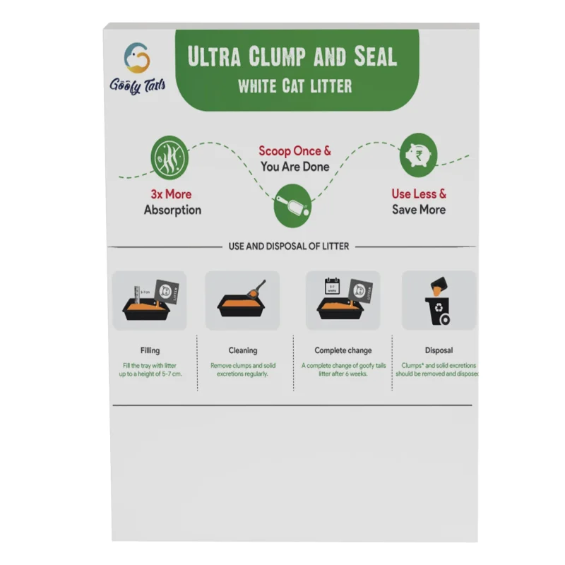 White Bentonite Clumping Cat Litter for Cats and Kittens-Unscented - Pack of 1 - Image 14